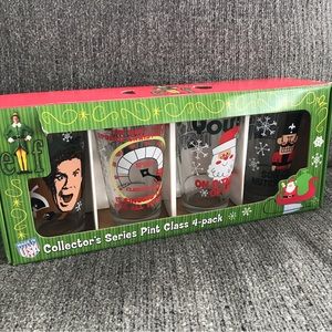 Set of 4 ELF Movie Collector’s series pint glasses Will Ferrell Christmas